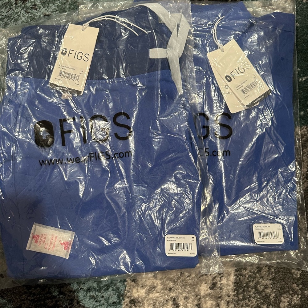 Figs Scrubs Set NWT- Rafaela & Zamora Jogger - Denim